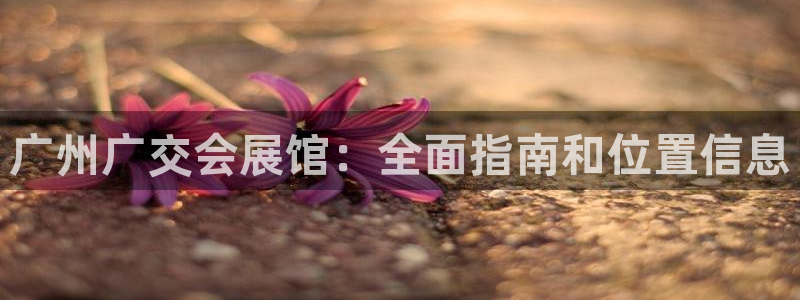 果博环保公司：广州广交会展馆：全面指南和位置信息